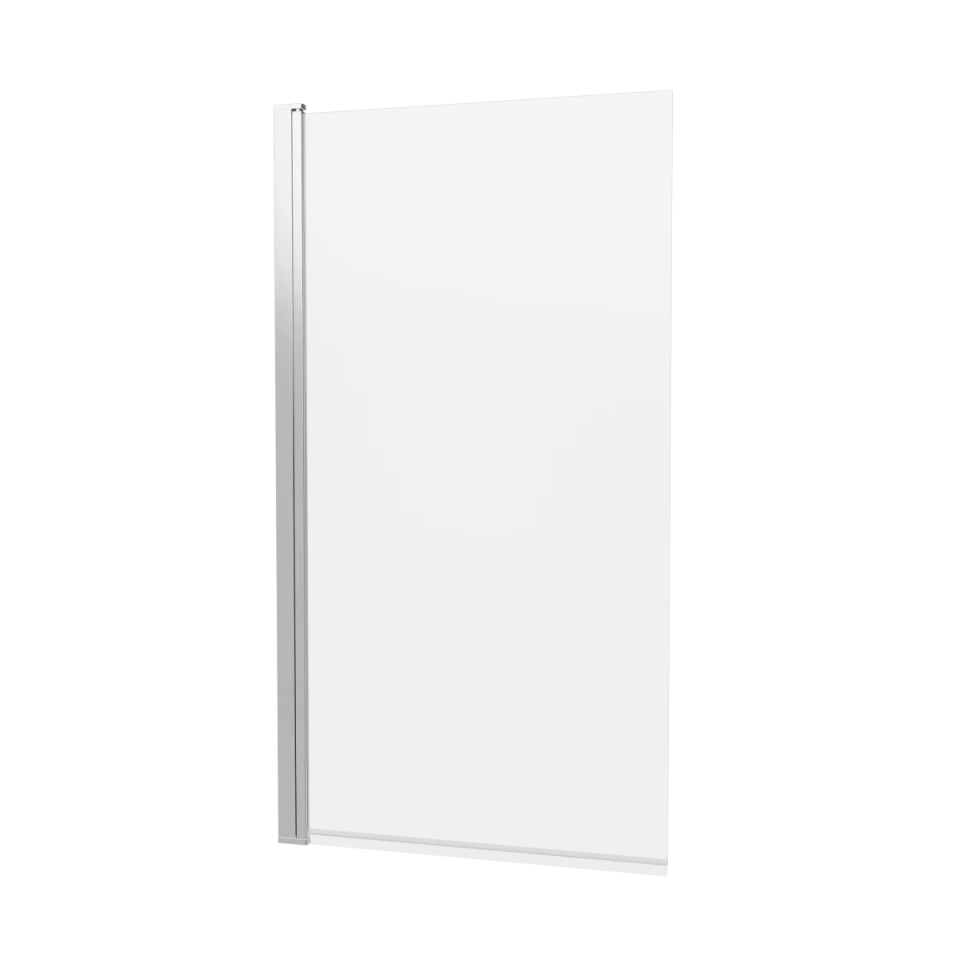 Britton Hoxton 6 Hinged Bath Screen 800 Chrome product image - Image 1