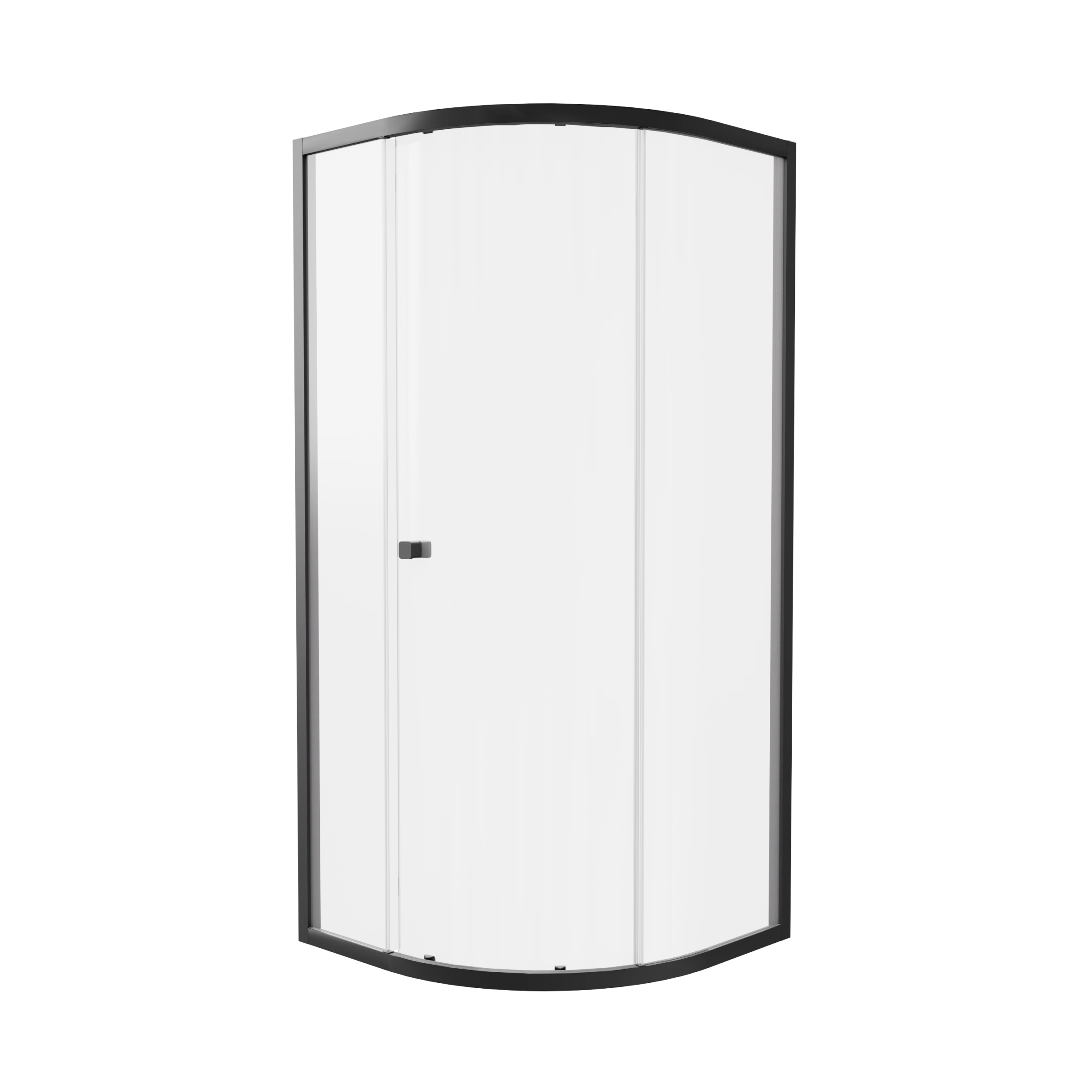 Britton Hoxton 6 Quadrant Single Door 900 Matt Black