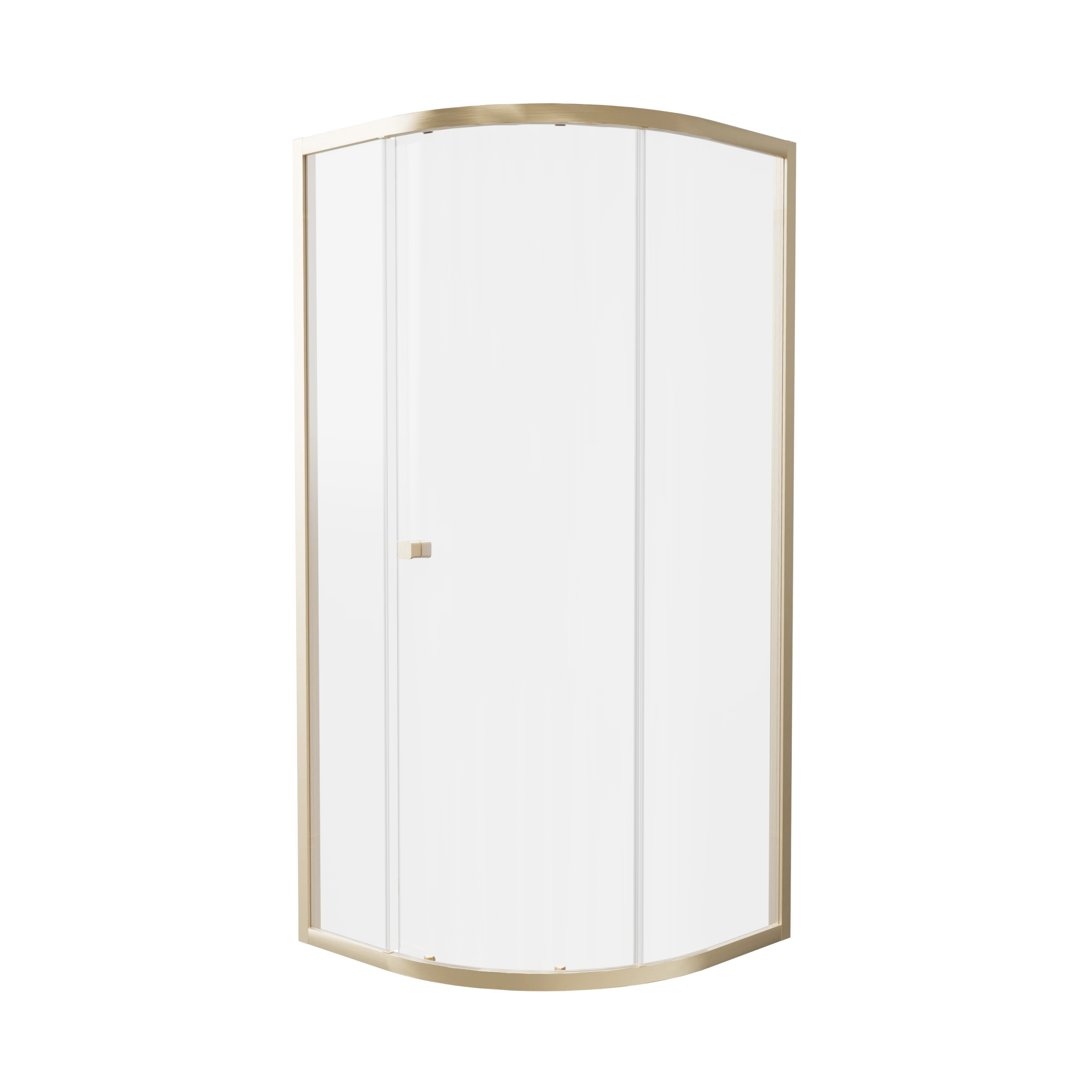 Britton Hoxton 6 Quadrant Single Door 800 Brushed Brass