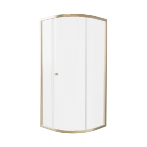 Britton Hoxton 6 Quadrant Single Door 800 Brushed Brass