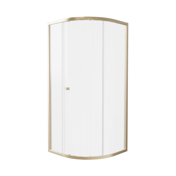 Britton Hoxton 6 Quadrant Single Door 900 Box B Brushed Brass