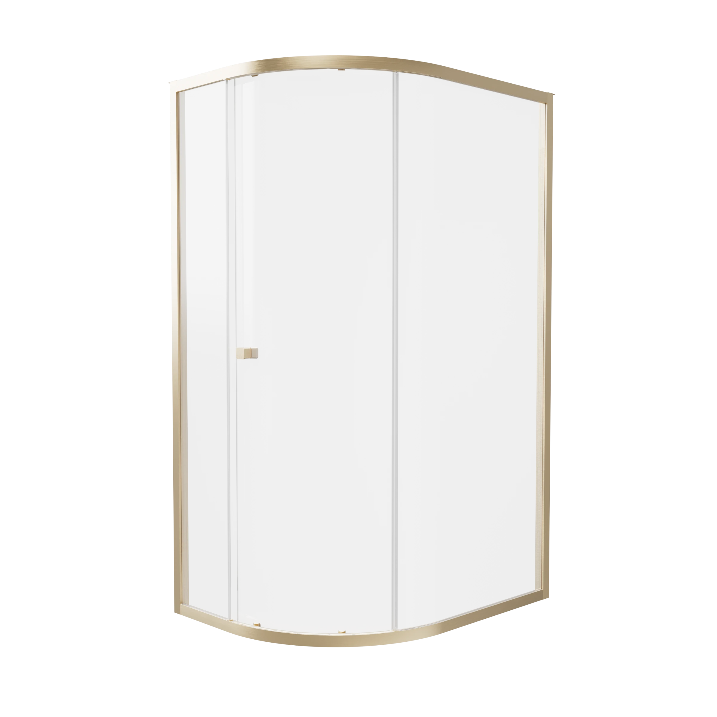 Britton Hoxton 6 Quadrant Single Door 1000 X 800 Box A Brushed Brass