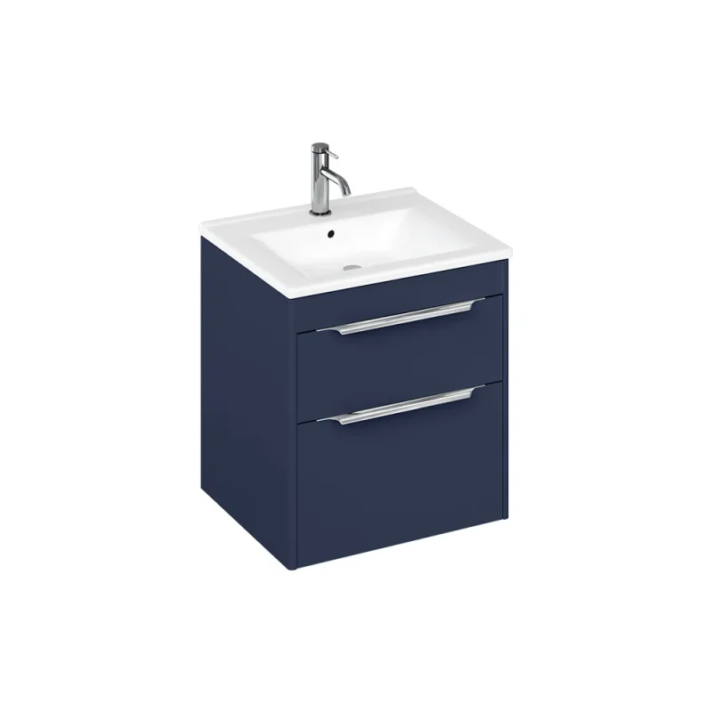 Britton Shoreditch Double Drawer Unit 550mm Matt Blue product image - Image 3