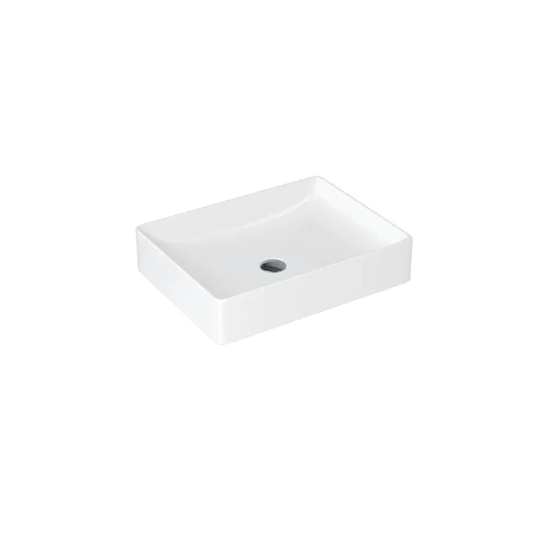 Britton Shoreditch Quad Countertop Basin No Tap Hole White product image - Image 4