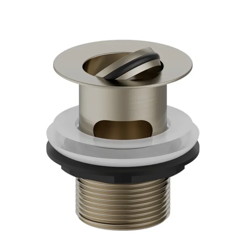 Burlington Flip Top Basin Waste (slotted) Brushed Nickel detail view - Image 3