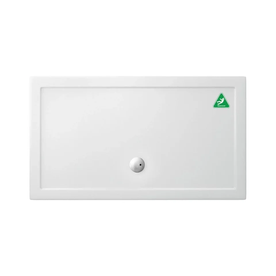 Britton Rectangular Shower Tray 800 X 1400mm Anti Slip detail view - Image 2
