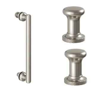 Burlington Classique 1909 Handle And Profile Finial Brushed Nickel detail view - Image 2