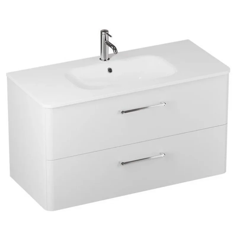 Britton Camberwell Unit 1000mm Frosted White product image - Image 2