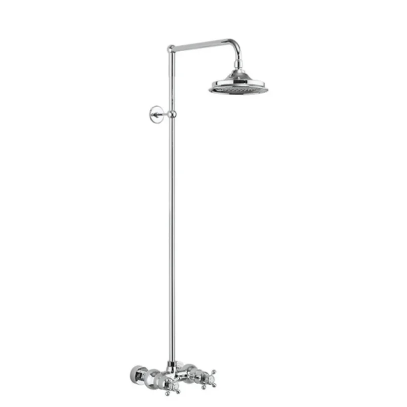 Burlington Eden Single Outlet Exposed Bar Shower Chrome product image - Image 3