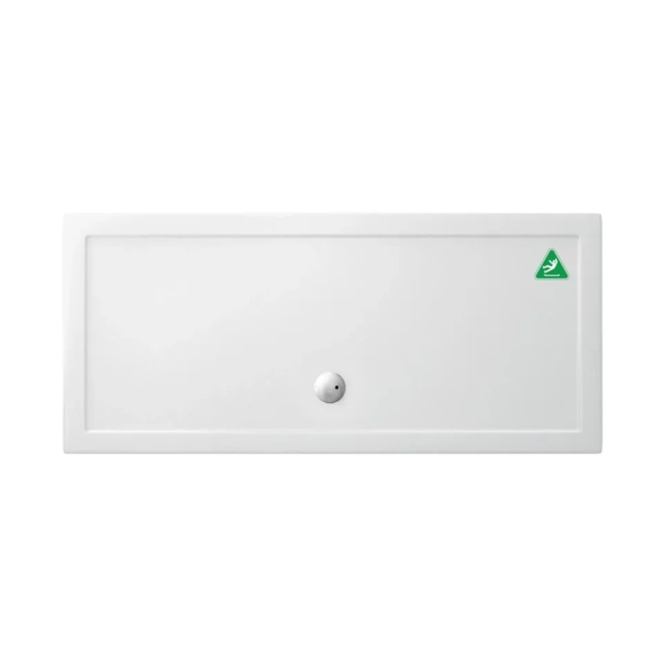 Britton Rectangular Shower Tray 760 X 1700mm Anti Slip detail view - Image 2