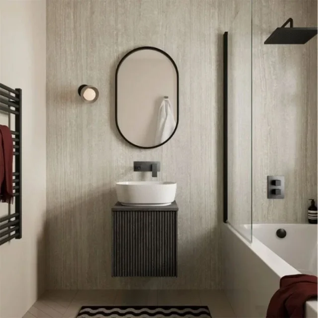 Burlington Calacatta Verde Laminate Wall Panel 1200 X 2440mm Square Edge detail view - Image 2