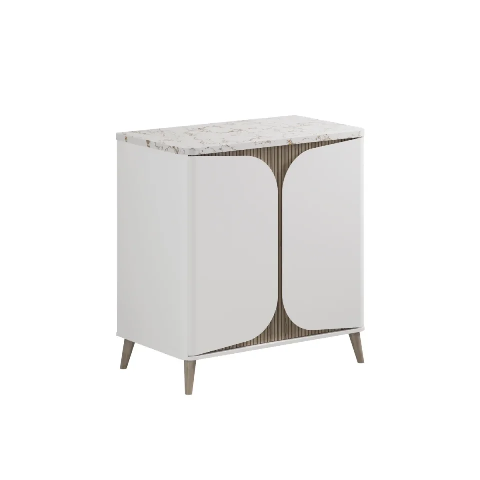 Crosswater Tamobour 800mm Floorstanding Vanity With Doors White Matt product image - Image 5