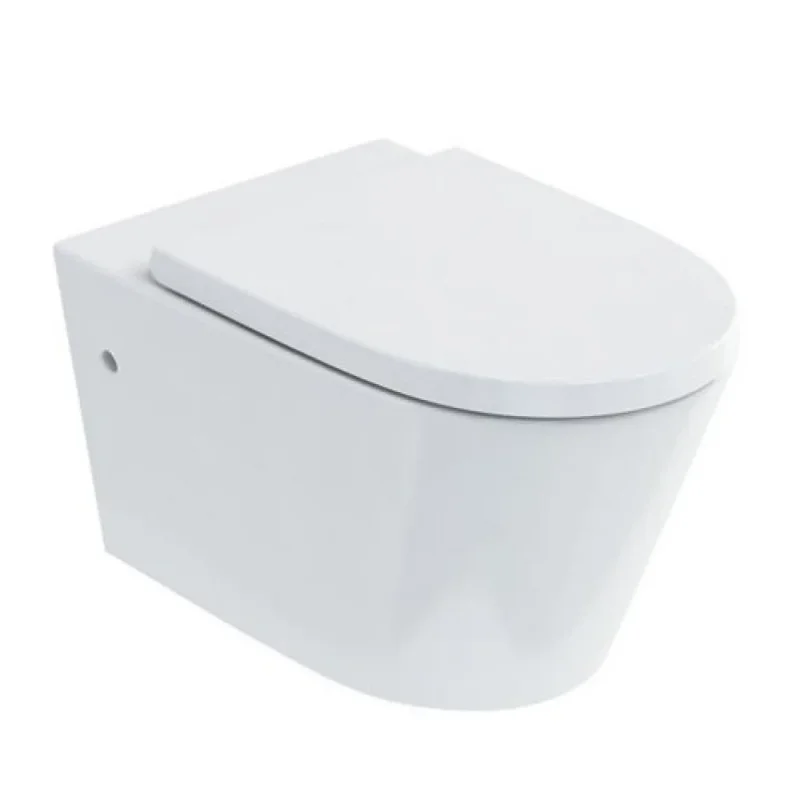 Burlington Sphere Rimless Wall Hung Wc & Seat product image - Image 2