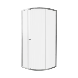 Crosswater Clear 6 Quadrant Single Door 800 Box B Brushed Nickel