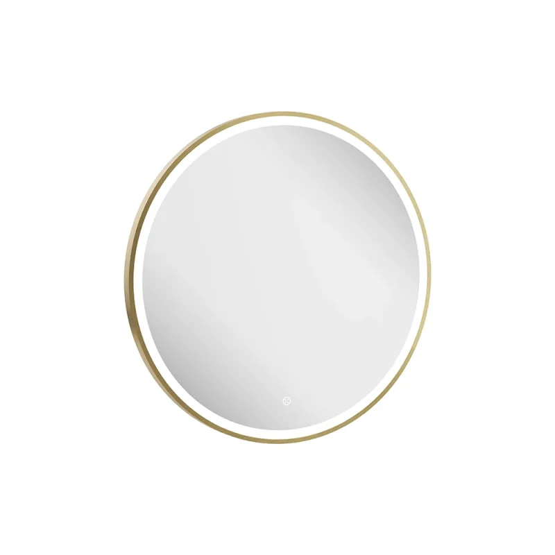 Crosswater Infinity Illuminated Mirror 700 Brushed Brass product image - Image 4