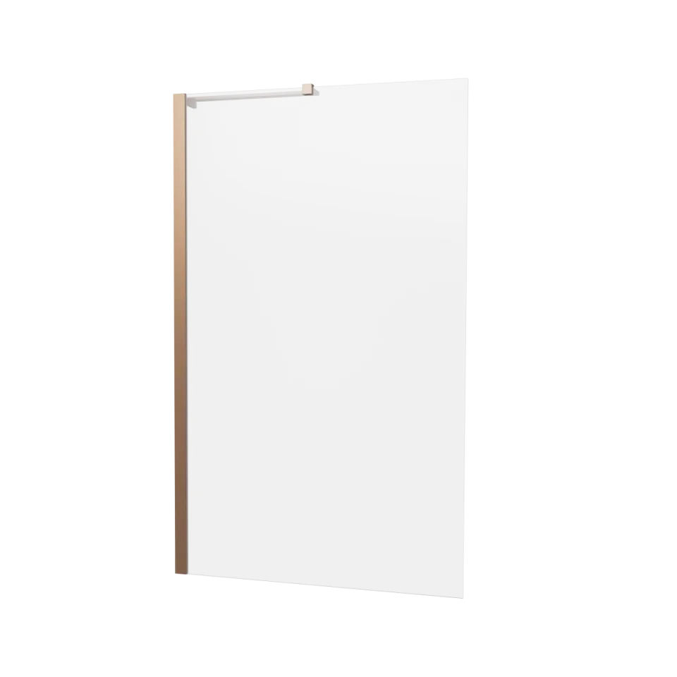 Crosswater 6mm Fixed Bath Screen 900 Brushed Bronze product image - Image 4