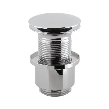 Crosswater Basin Click Clack Waste Unslotted Thread 100mm Chrome detail view - Image 2
