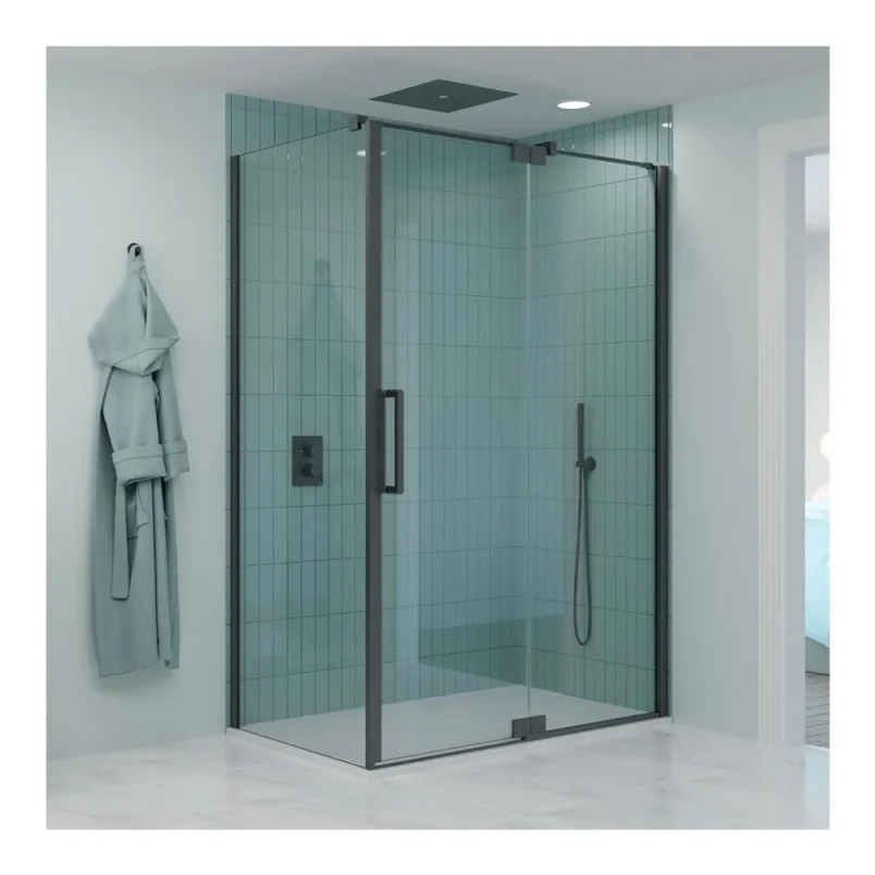 Crosswater Optix Pivot Door Inline Panel 1000 Slate product image - Image 2