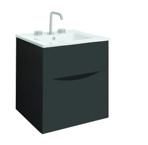 Crosswater Glide II Basin 500 Ceramic NTH White Gloss