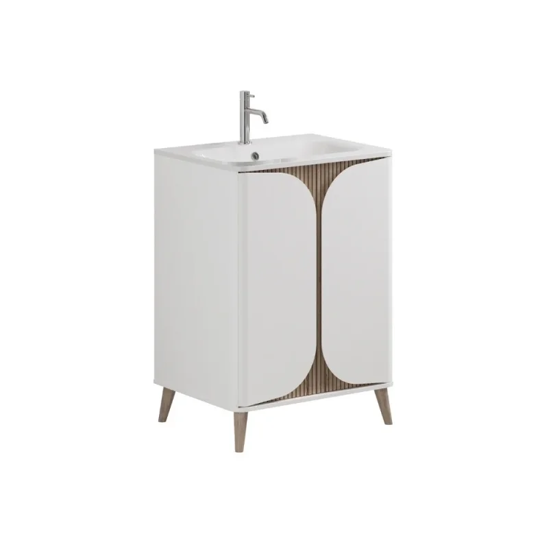 Crosswater Tambour Basin 1TH 600 White product image - Image 2