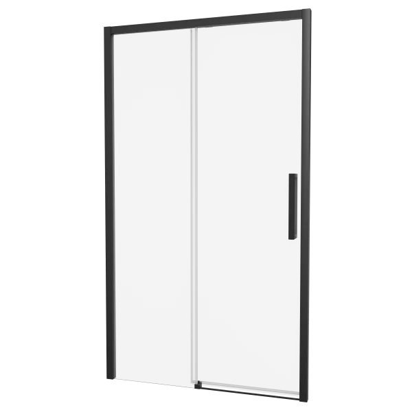 Crosswater Asura 8mm Sliding Door A 1300 Fixed Panel Matt Black