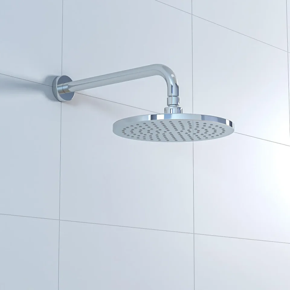 Crosswater Fusion Fixed Head 250mm & Wall Arm Round Chrome product image - Image 4