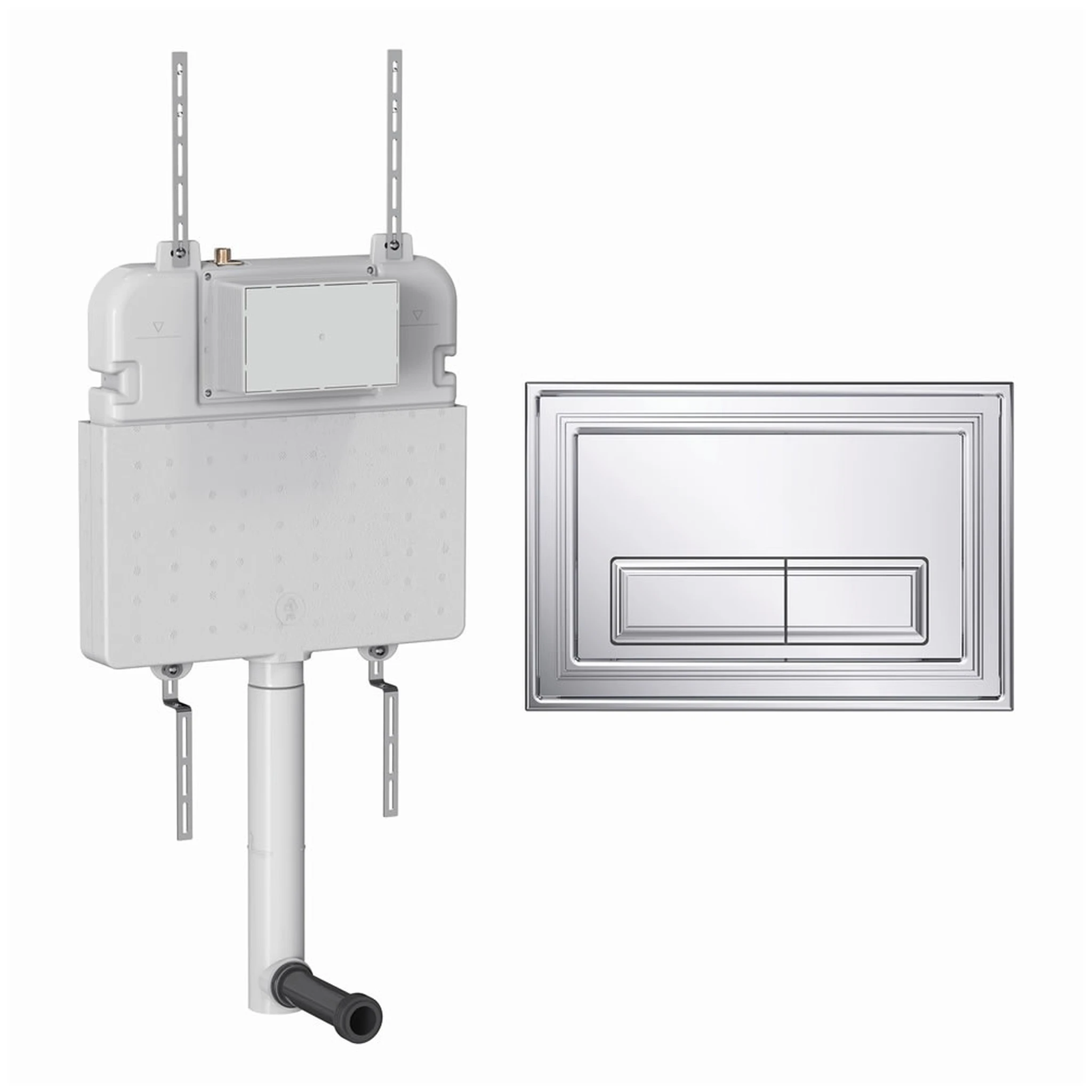 Crosswater Belgravia Cistern Set 2 Chrome