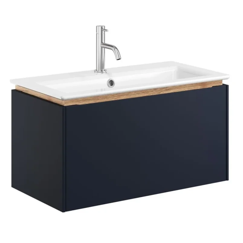 Crosswater Mada Basin Unit 700 Deep Indigo Blue detail view - Image 2