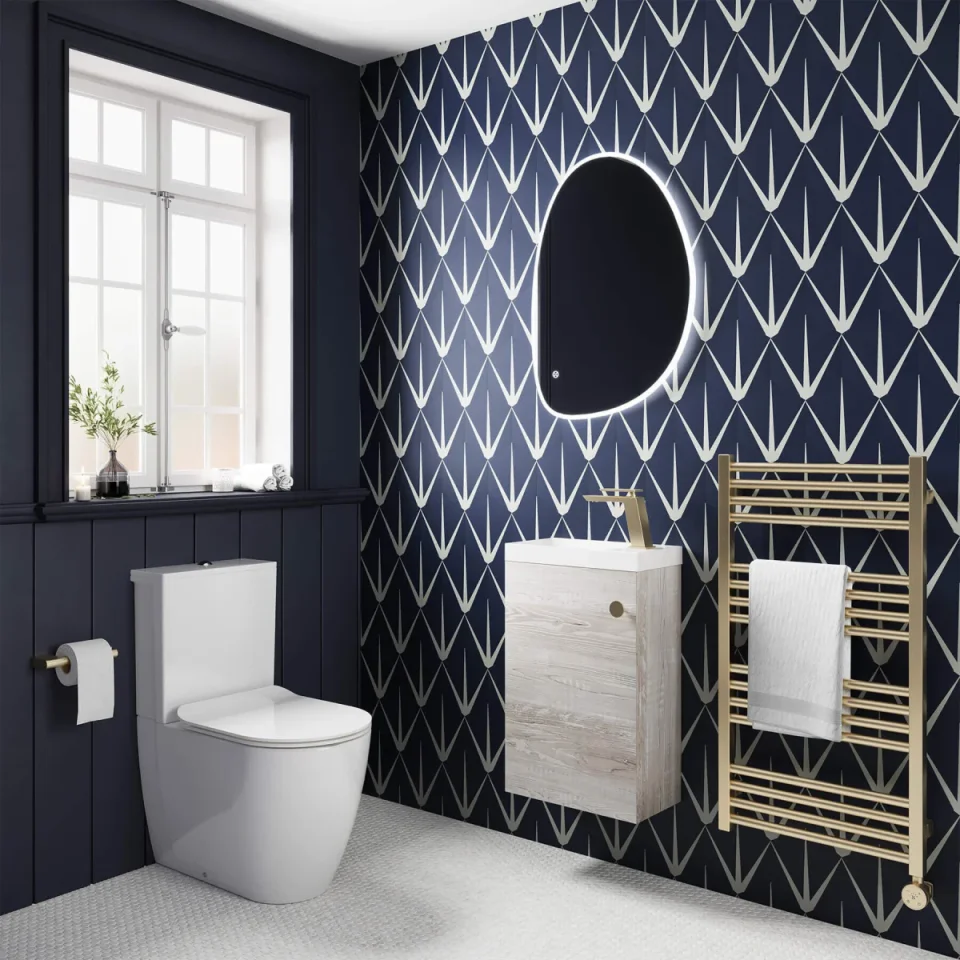 Crosswater Alo Cloakroom Unit 400 x 220mm Matt White detail view - Image 2
