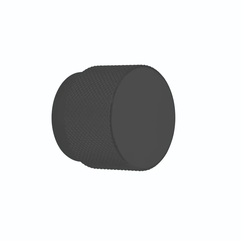 Crosswater Knurled Furniture Handle x 1 Matt Black product image - Image 3