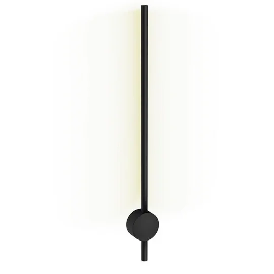 Crosswater Tranquil Pillar Light - Matt Black detail view - Image 3