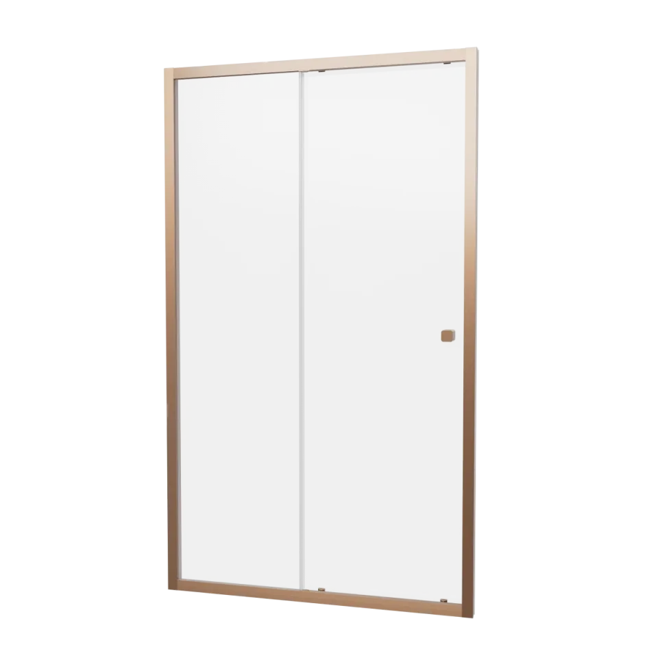 Crosswater 6mm Side Panel 900 Brushed Brass detail view - Image 2