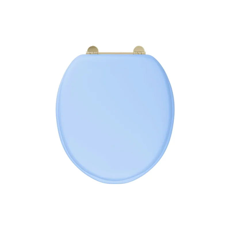 Burlington Bespoke Enchanted Blue Seat With Gold Hinges product image - Image 1