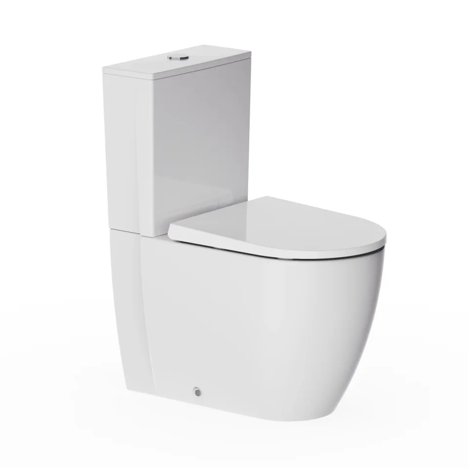 Crosswater Kai X Compact Close Coupled Rimless Toilet detail view - Image 3