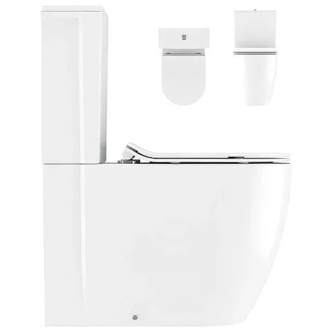 Crosswater Kai X Compact Close Coupled Rimless Toilet detail view - Image 4