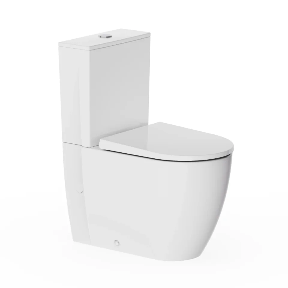 Crosswater Kai X Compact Close Coupled Rimless Toilet product image - Image 8