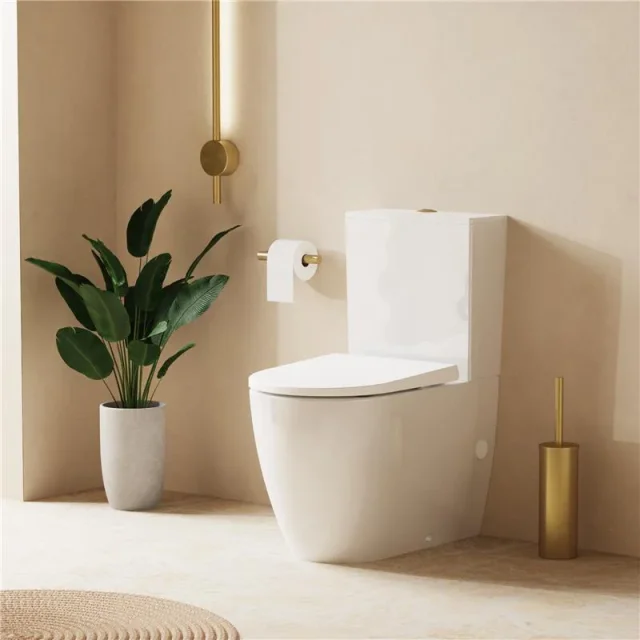 Crosswater Kai X Compact Close Coupled Rimless Toilet detail view - Image 9
