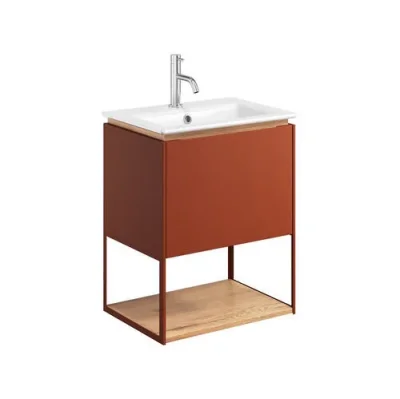 Crosswater Mada Shelf & Frame 500 Soft Clay detail view - Image 2