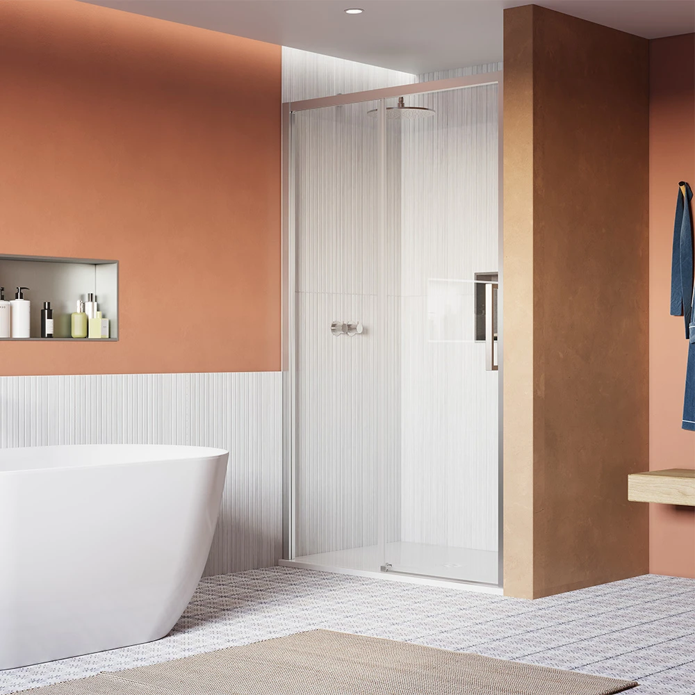 Crosswater Asura 8mm Sliding Door B 1700 Moving Door Chrome