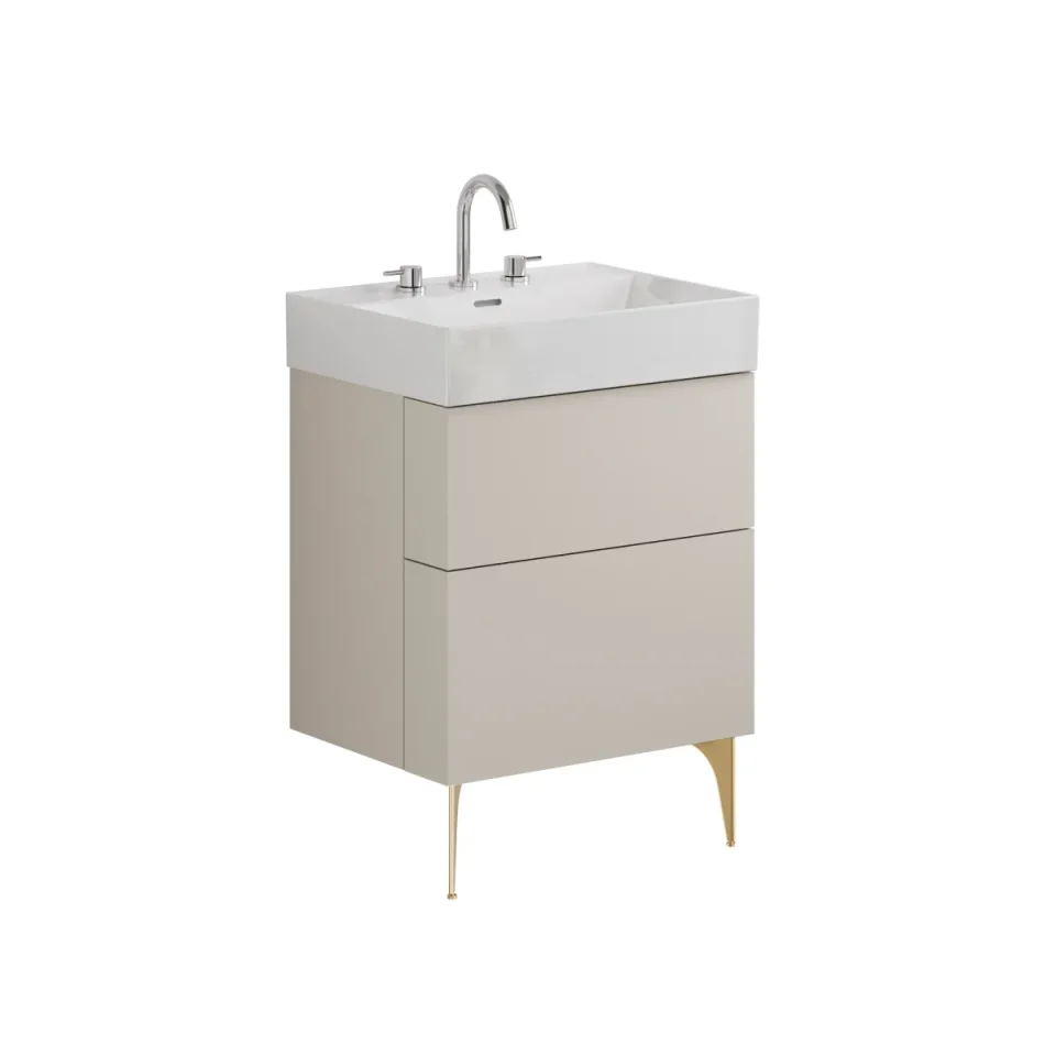 Crosswater Avenue Optional Leg Kit Brushed Brass detail view - Image 2
