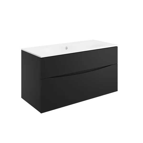 Crosswater Furniture Basin 1000 No Tap Hole Matt White