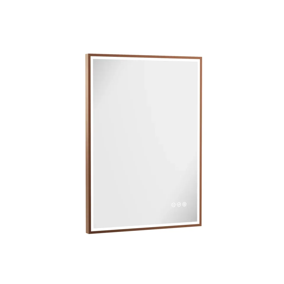 Crosswater MPRO Lit Mirror 500 x 700mm Brushed Bronze product image - Image 3