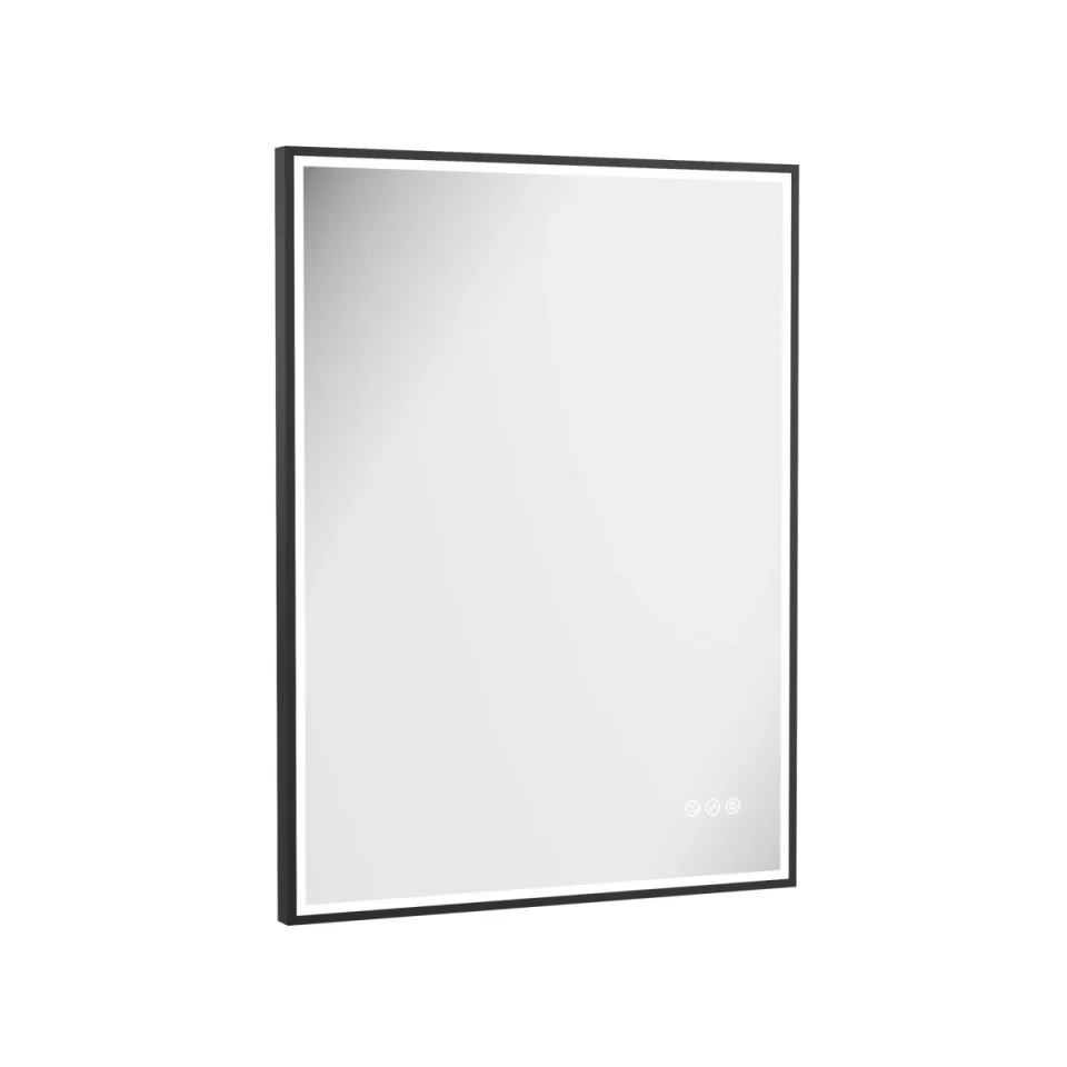 Crosswater MPRO Lit Mirror 600 x 800mm Matt Black detail view - Image 2