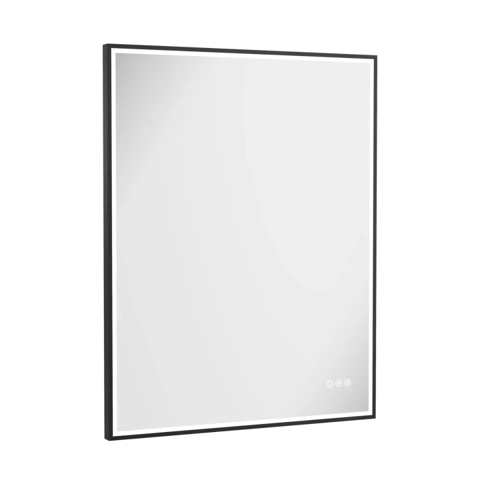 Crosswater MPRO Lit Mirror 700 x 900mm Matt Black detail view - Image 2