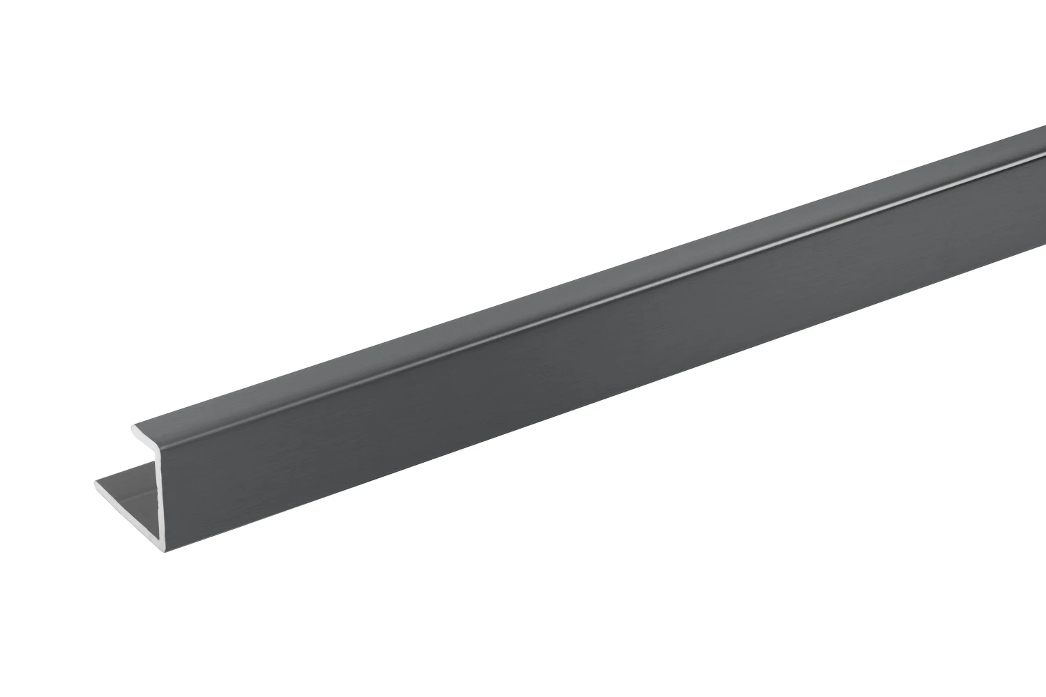 Crosswater Aluminium Extrusion End Cap 11mm 2450mm Slate