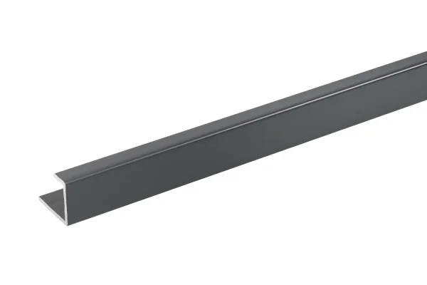 Crosswater Aluminium Extrusion End Cap 11mm 2450mm Slate