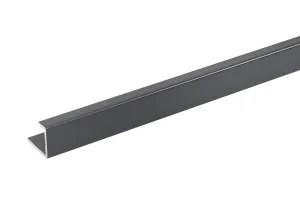 Crosswater Aluminium Extrusion End Cap 11mm 2450mm Slate
