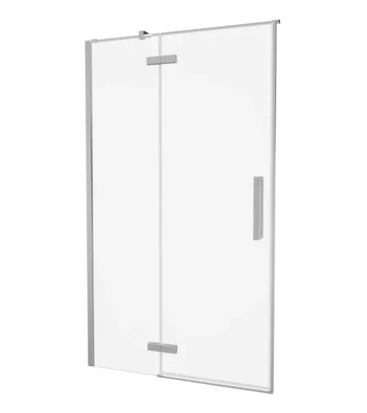 Crosswater Asura Hinged Door with Inline Fixed Panel 1200 Chrome detail view - Image 5