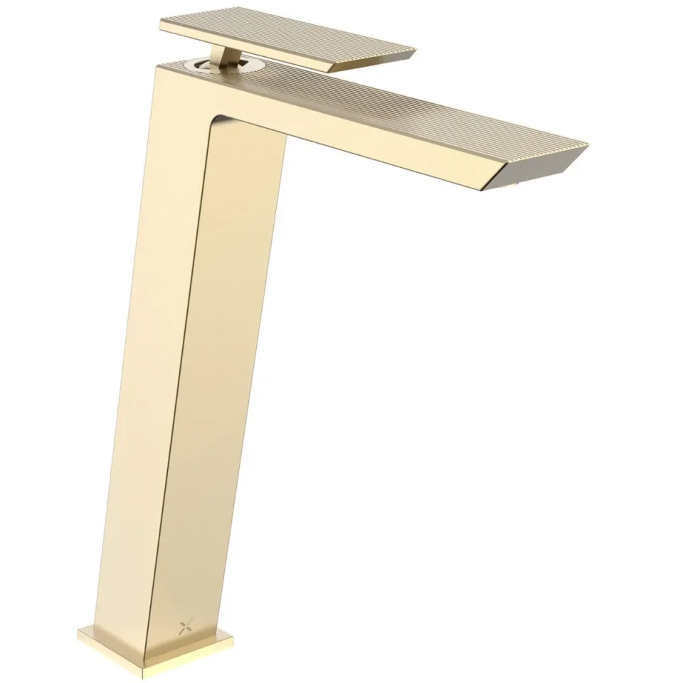 Crosswater Limit Tall Basin Monobloc Brushed Brass product image - Image 4