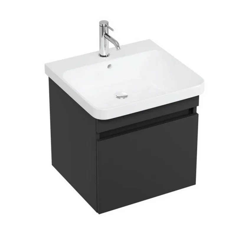Britton Dalston Unit 500mm Matt Grey detail view - Image 2